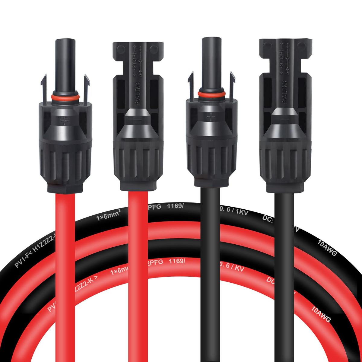 Enbkesk 10AWG extension cable in black highlights durable power transfer for solar setups