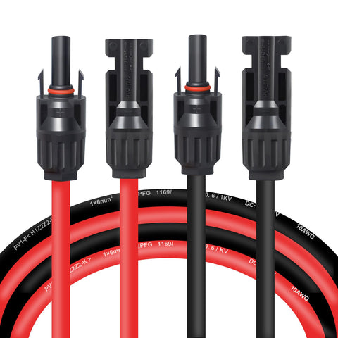 Enbkesk 10AWG extension cable in black highlights durable power transfer for solar setups