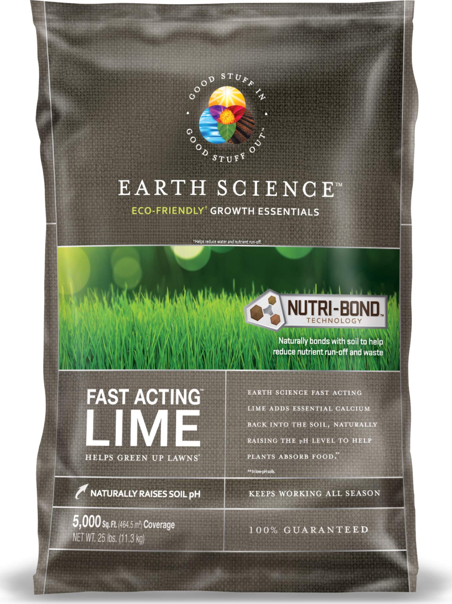 ENCAP 25lb fast-acting lime bag improves soil pH for better nutrient availability