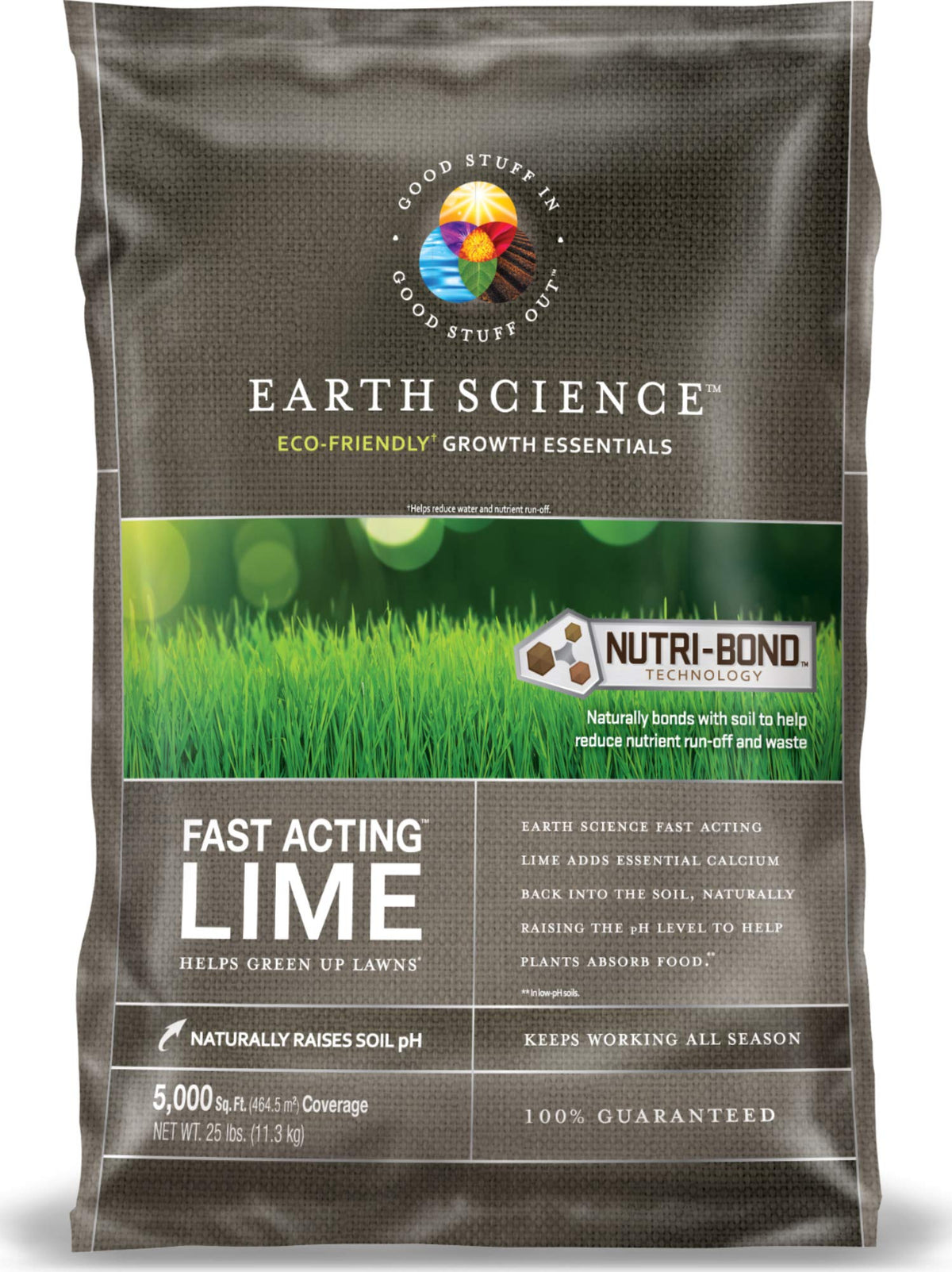 ENCAP 25lb fast-acting lime bag improves soil pH for better nutrient availability