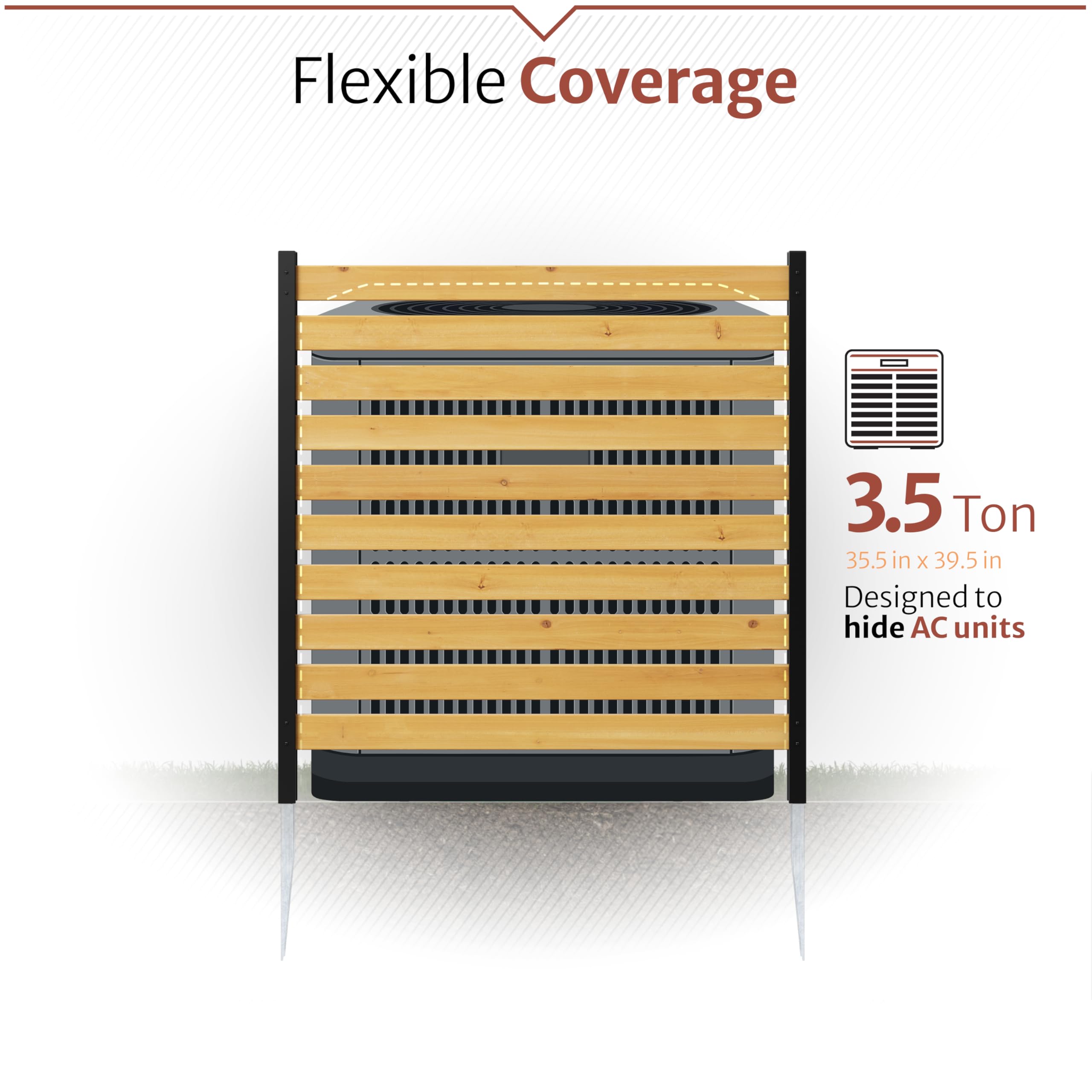 Enclo cedar panels on a deck provide additional privacy and boundary definition.