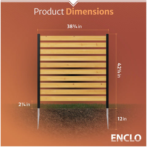 Enclo privacy panels shield pool equipment creating a neater pool area.