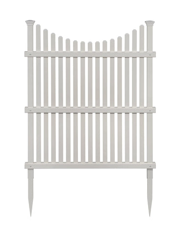 Outdoor-ready Enclo Huntersville fence hides AC units while blending in