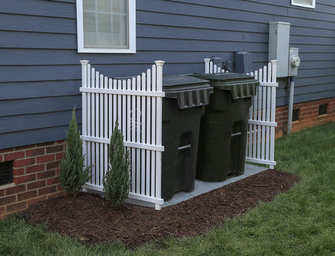 Enclo Huntersville trash can enclosure conceals clutter neatly