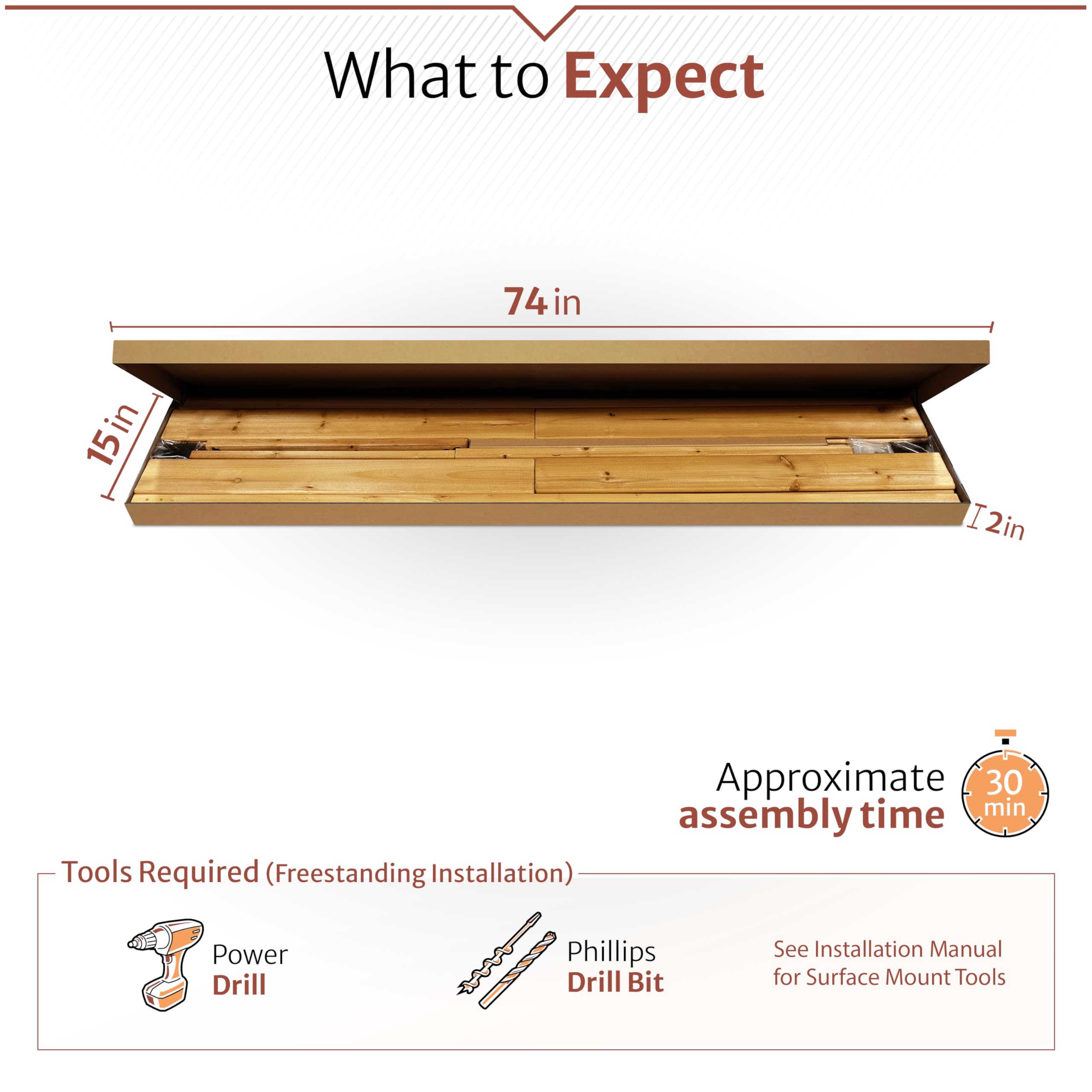 Enclo Sierra measures 73.5 inches in height for privacy