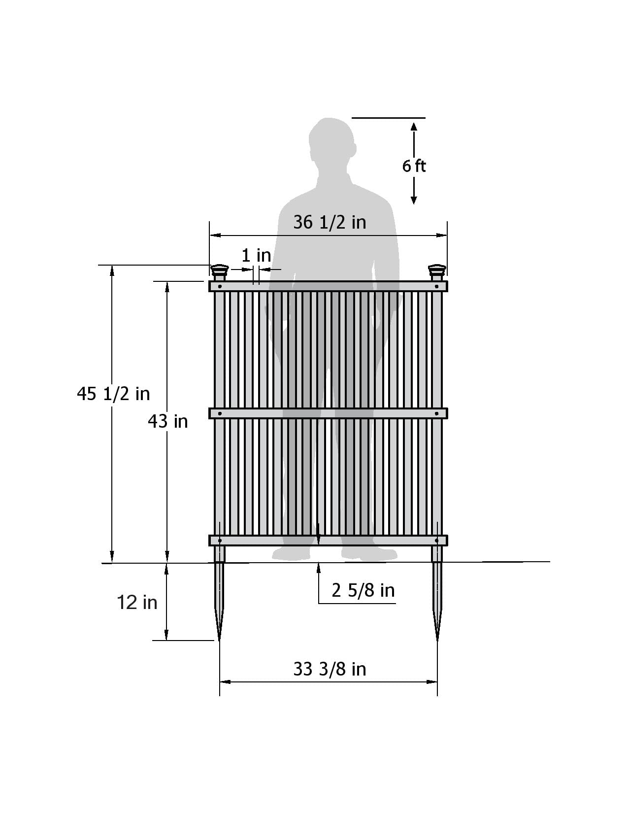 Enclo Wilmington white fence guards the air conditioner while blending with decor.