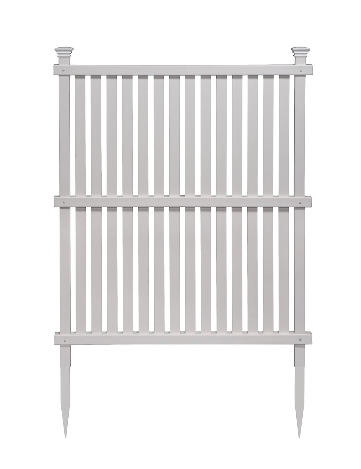 Enclo Wilmington white vinyl privacy panel in outdoor space for privacy.