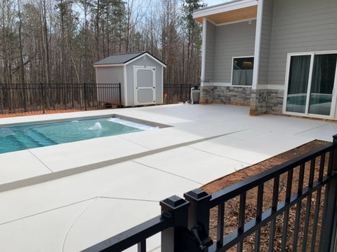 Encore Cool Pool Deck crack-sealing action bonds with concrete