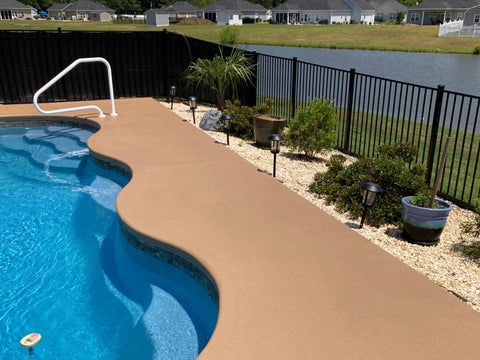Encore Cool Pool Deck reduces heat for more comfortable poolside walks