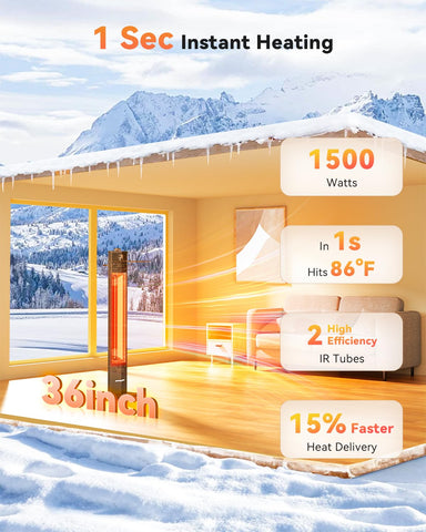 Encyclpo infrared heat waves quickly warm people and objects.