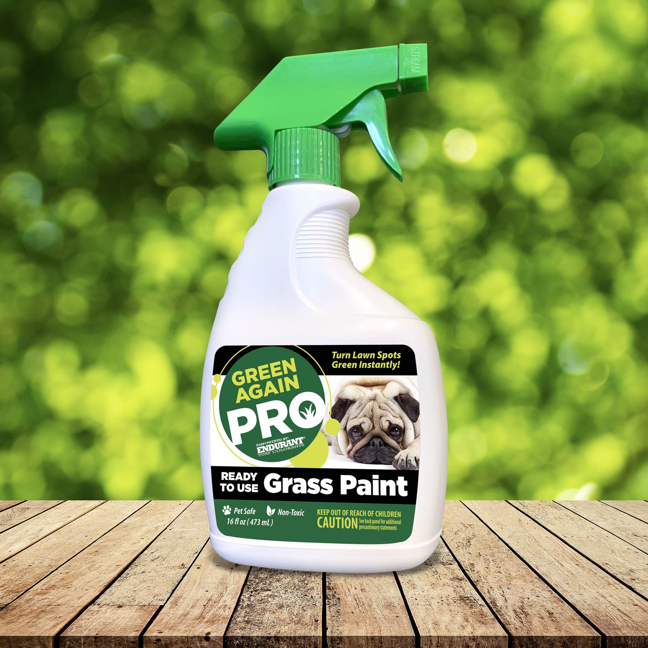 Endurant Green Again Pro lawn color patch blends with existing turf