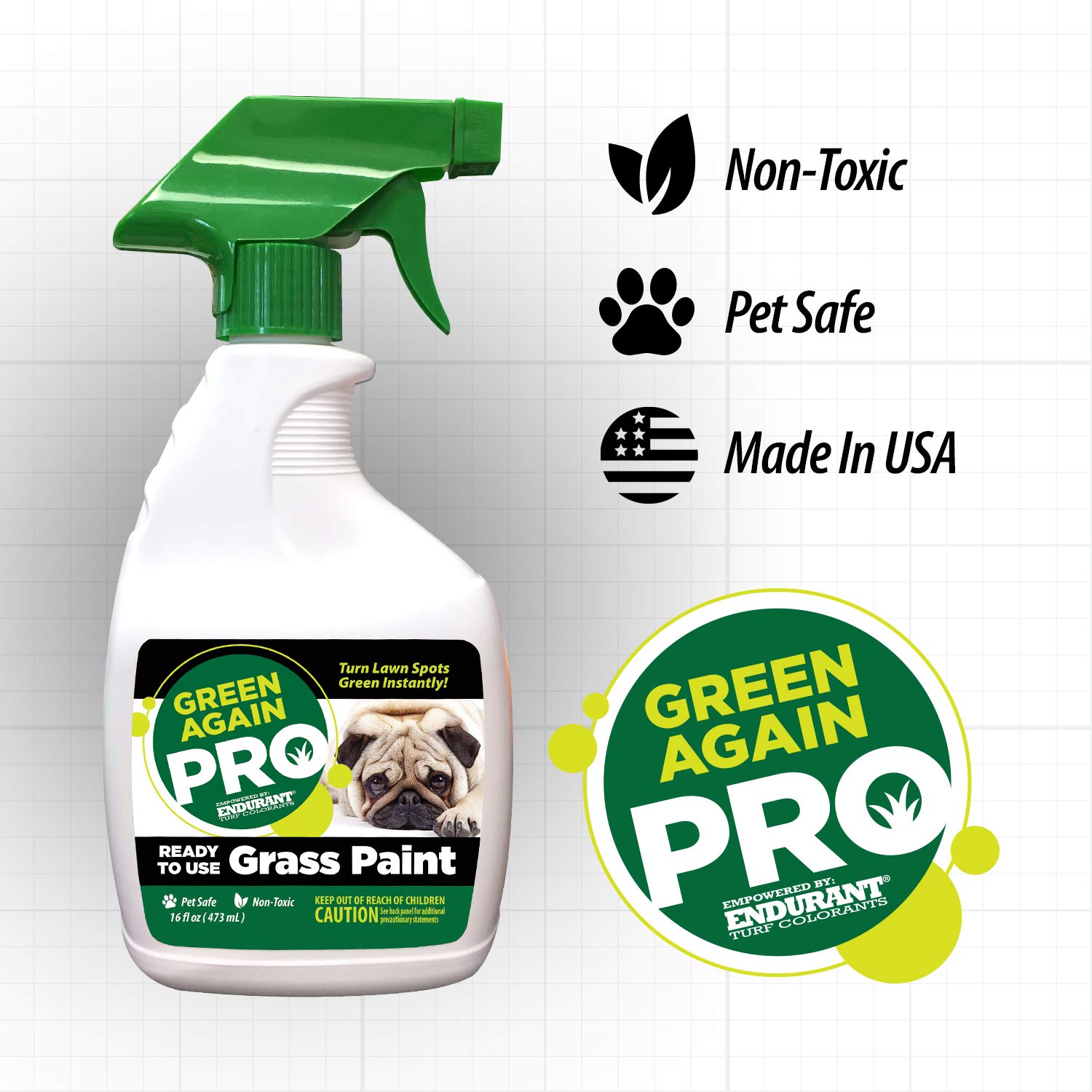 Endurant Green Again Pro is pet-safe for safe outdoor play