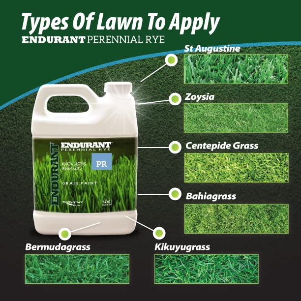 Endurant turf colorants concentrated formula enables efficient mixing to cover large lawn areas.