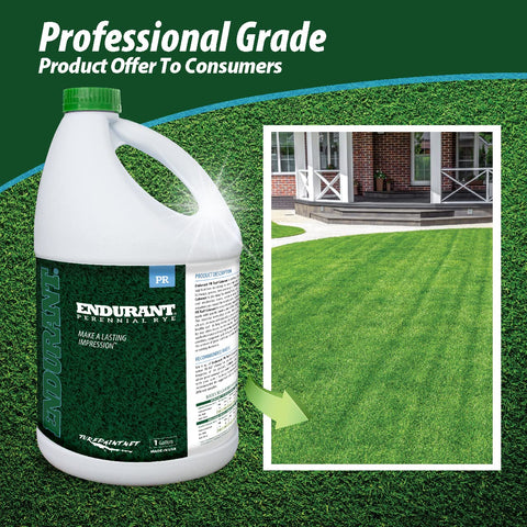 Endurant turf colorants easy-to-apply-spray works with garden sprayers for fast results.