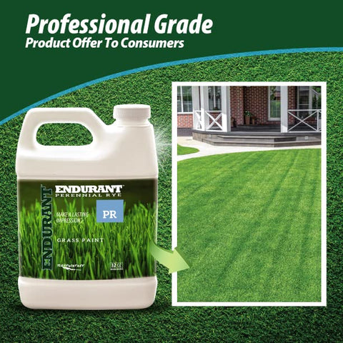 Endurant turf colorants long-lasting green dye provides curb appeal for 1,000 sq ft.
