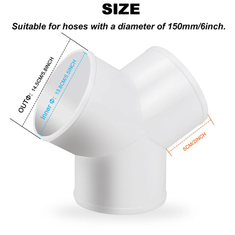Enenes 4-inch duct clamps included for secure, leak-proof fastening
