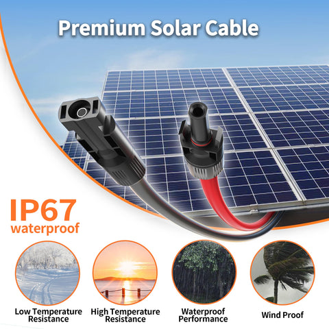 XLPE insulated Energeaster solar extension cable designed for outdoor life