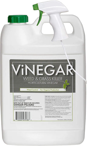 Energen vinegar weed killer bottle with sprayer for organic weed control.