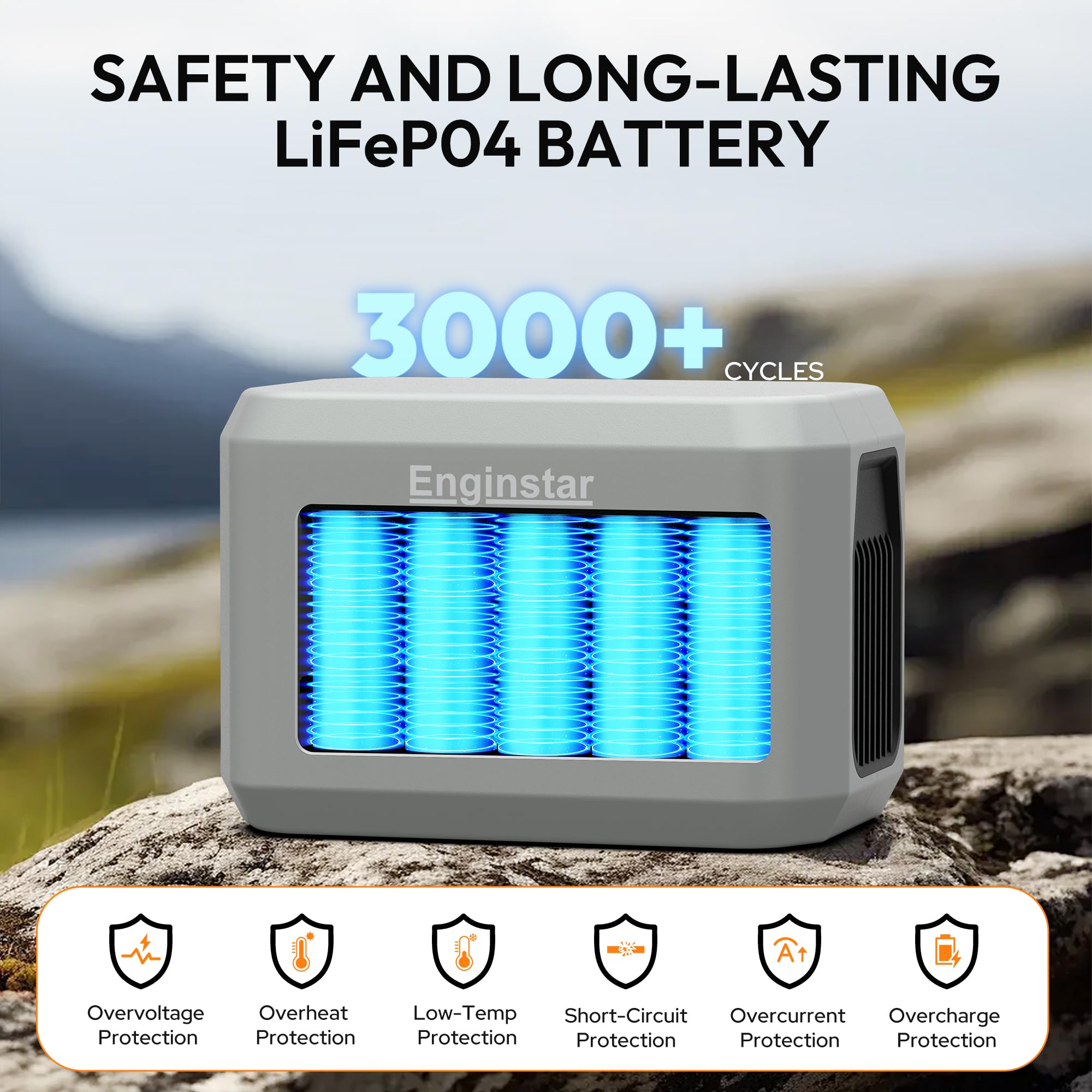 EnginStar E100 airline-approved power bank fits carry-on luggage.