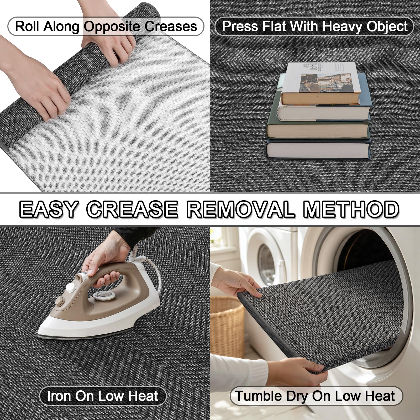 ENHASIV mat folds easily without creasing for compact storage.
