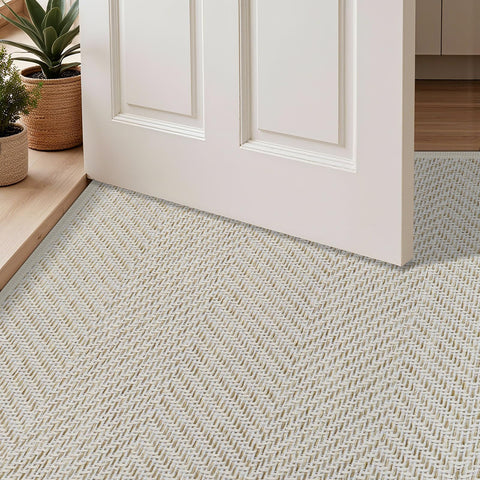 ENHASIV easy-clean durable door mat can be shaken, vacuumed, or machine washed
