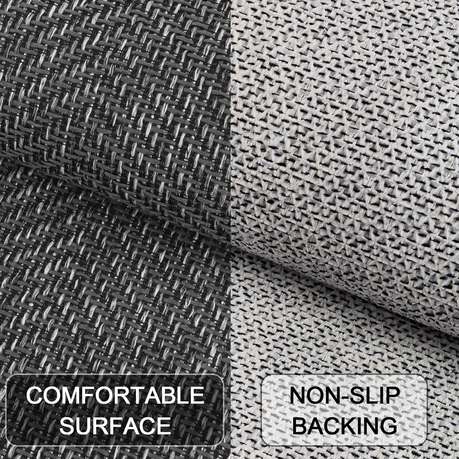 ENHASIV herringbone design entry mat adds texture while trapping dirt.
