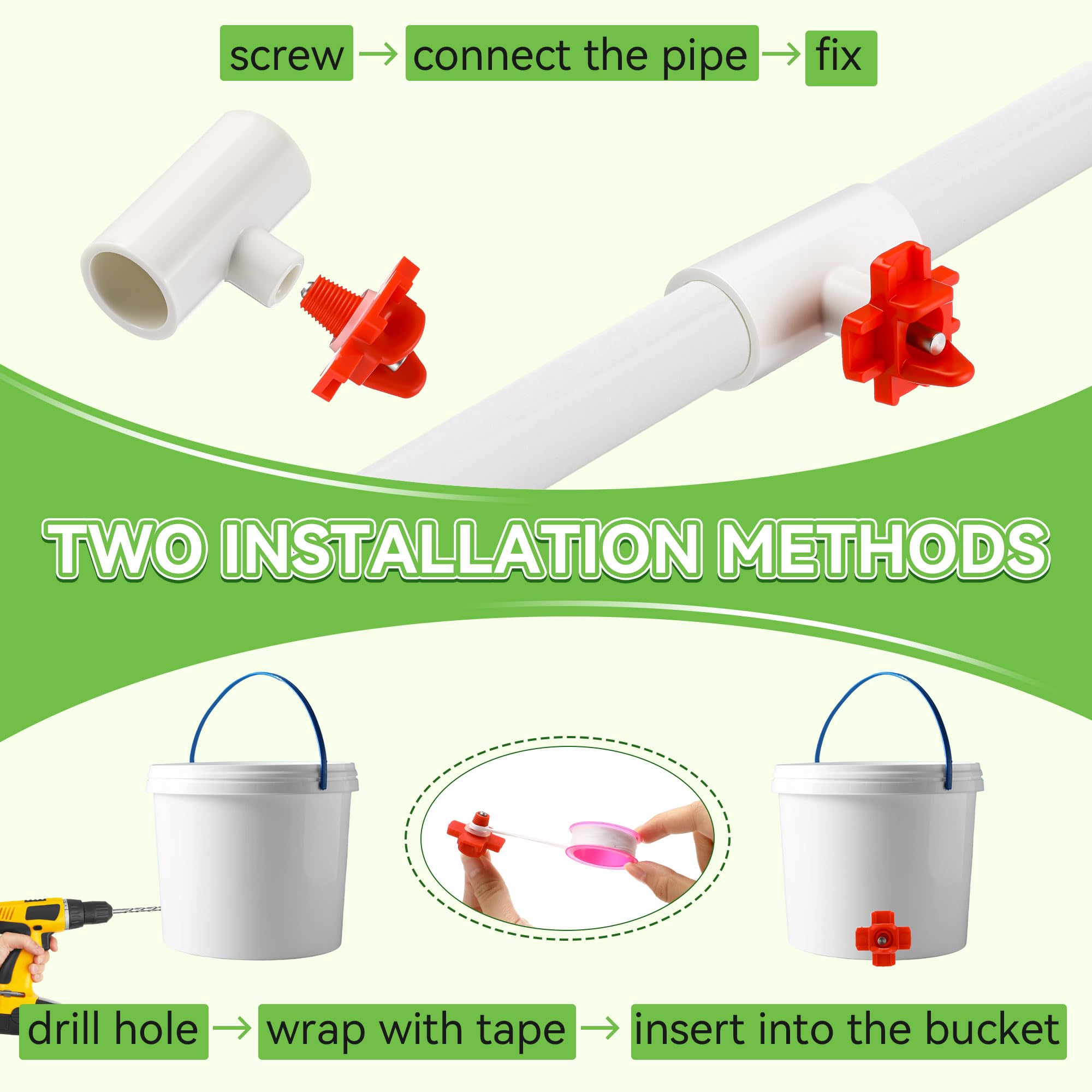 Enhon red spout attracts poultry and aids use