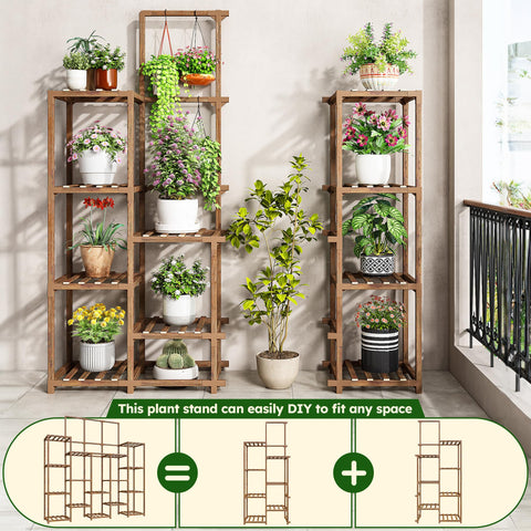EnHomee plant stand easy assembly with included hardware for quick setup.