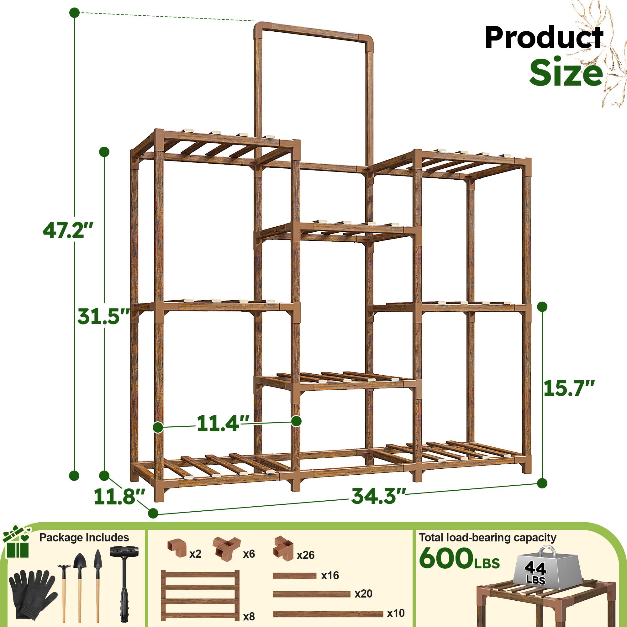EnHomee patio use demonstrates weather-resistant, versatile plant organization.