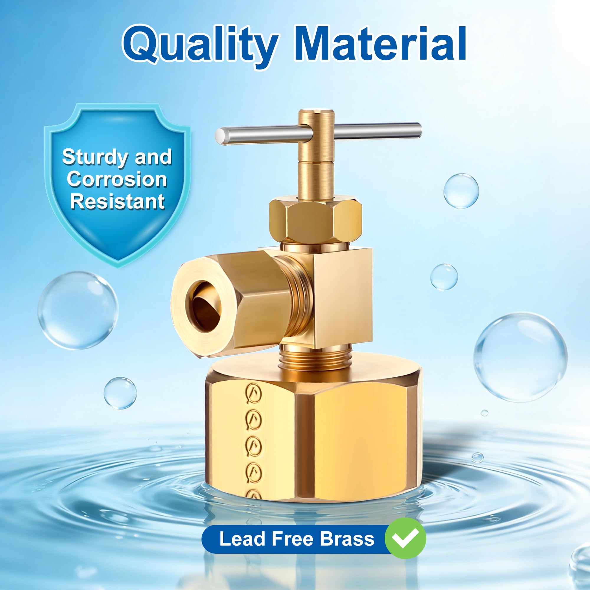 Enhon durable brass construction resists corrosion and wear