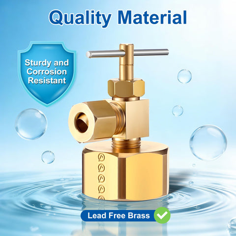 Enhon durable brass construction resists corrosion and wear