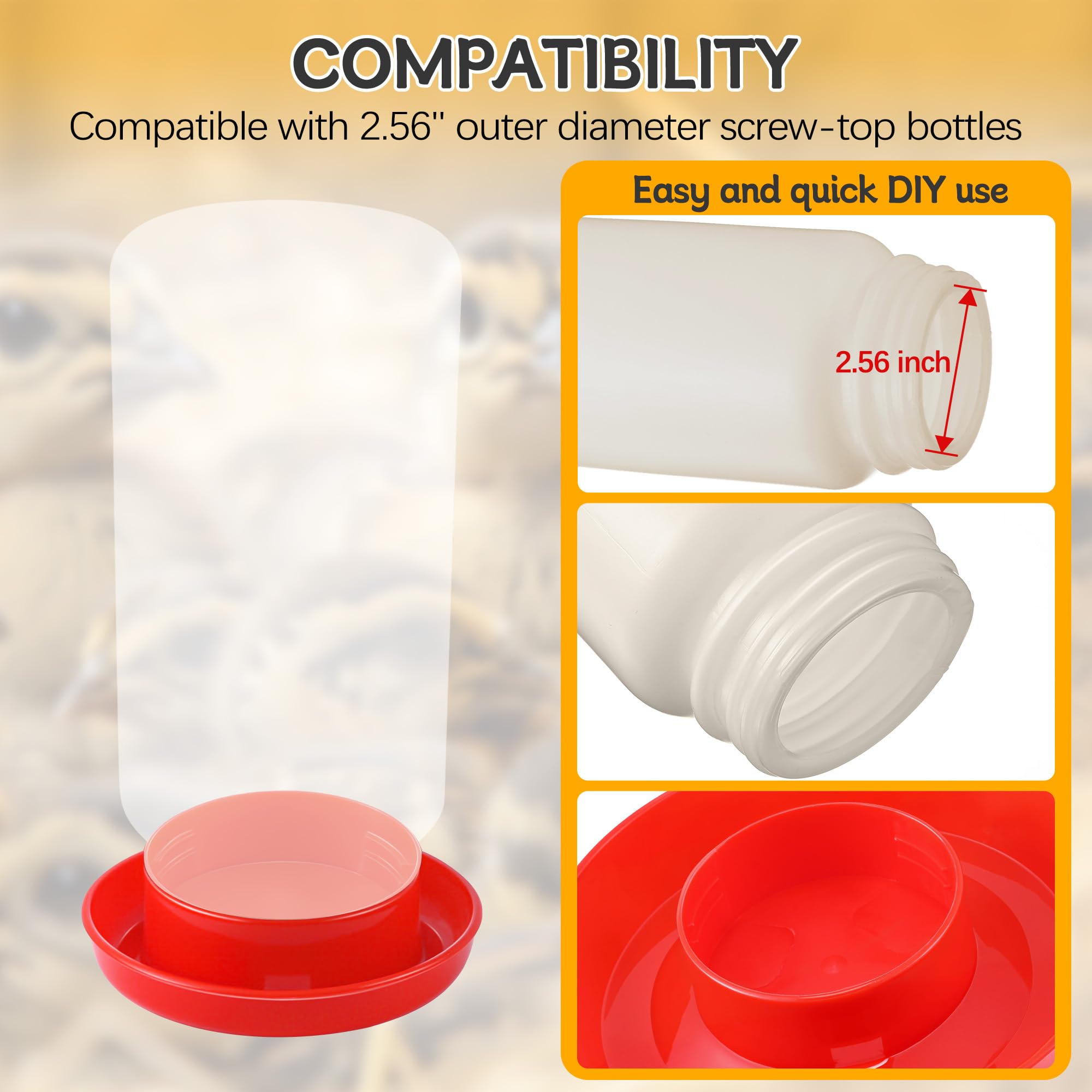 Enhon durable plastic waterer and feeder for longevity and easy cleaning.
