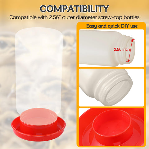Enhon durable plastic waterer and feeder for longevity and easy cleaning.