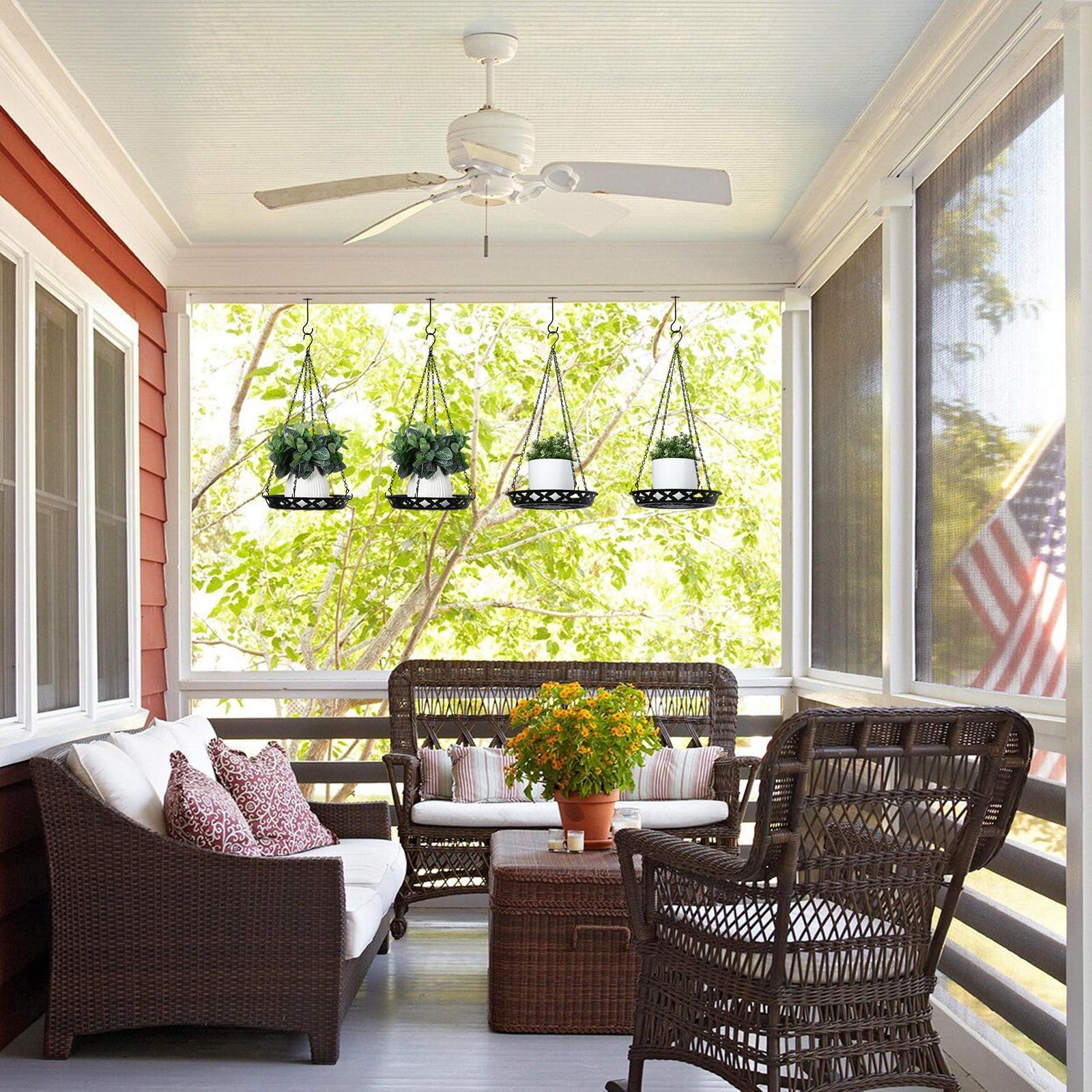 Enhon indoor-outdoor plant hanger is versatile for patios and interiors.