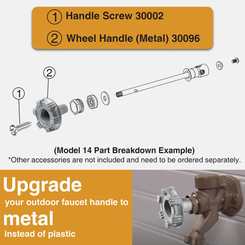 Enhon rust-resistant outdoor handle enhances durability.