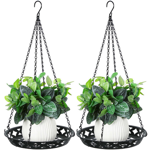 Enhon plant hanger 12inch metal offers sturdy indoor/outdoor support for heavy plants.