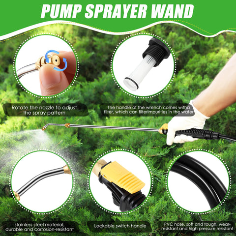 Enhon preinstalled 4.1 ft hose for quick setup and immediate use.