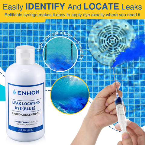 Enhon spa leak testing near jets reveals leaks quickly.