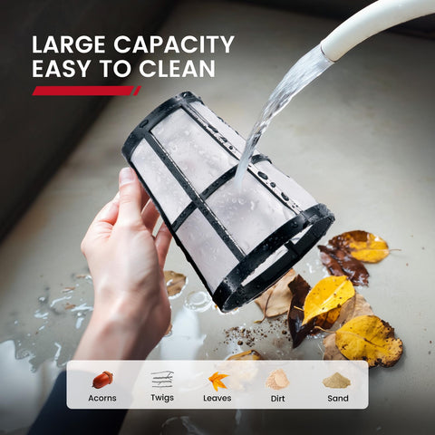 Enhulk includes a durable skimmer net for easy debris pickup
