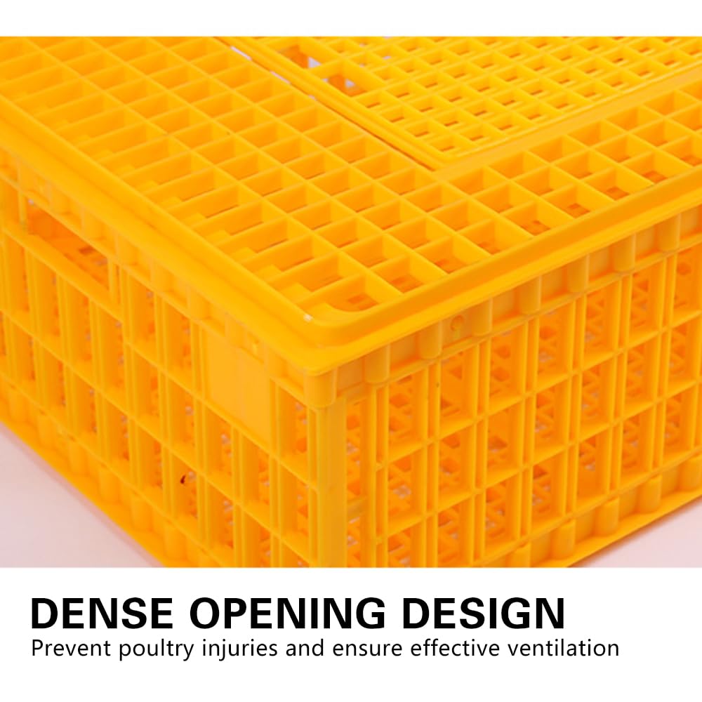 Enjoy Plush Heavy-Duty Plastic construction for durable poultry transport