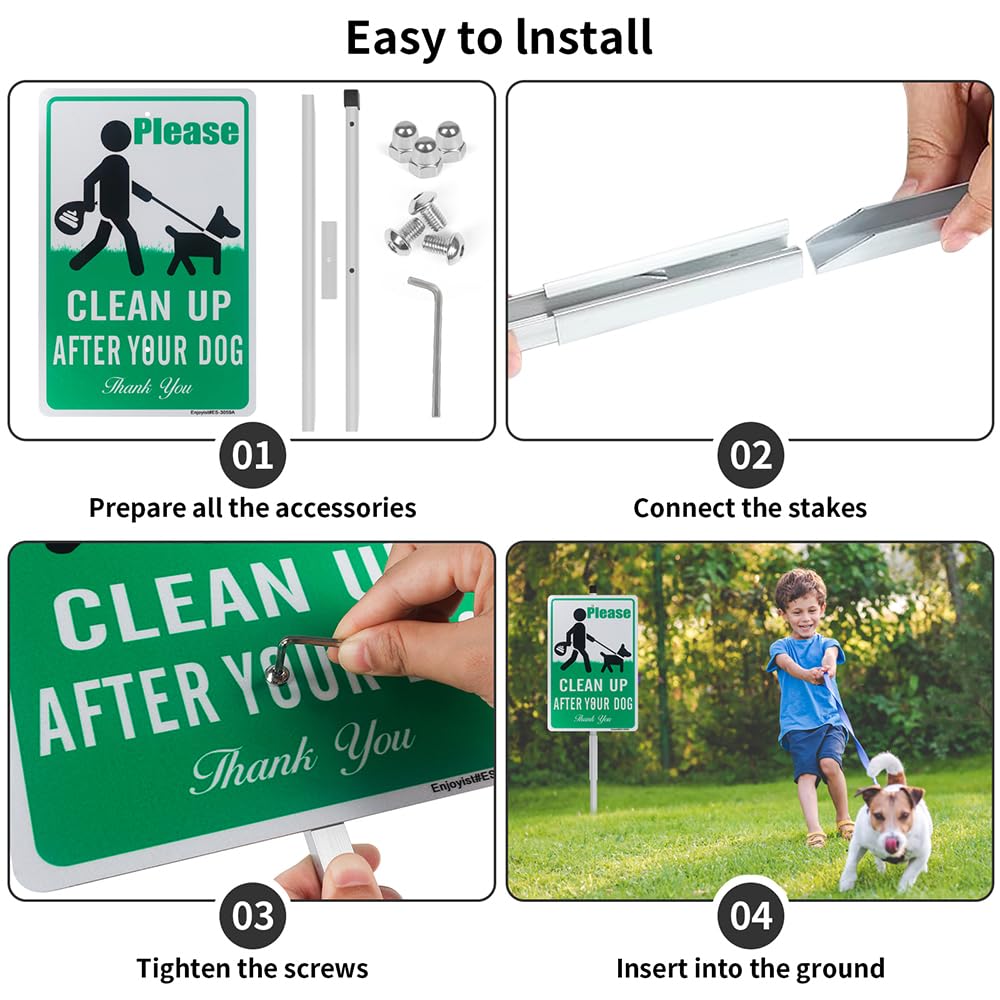 Enjoyist Reflective outdoor sign improves night visibility for clear messaging.