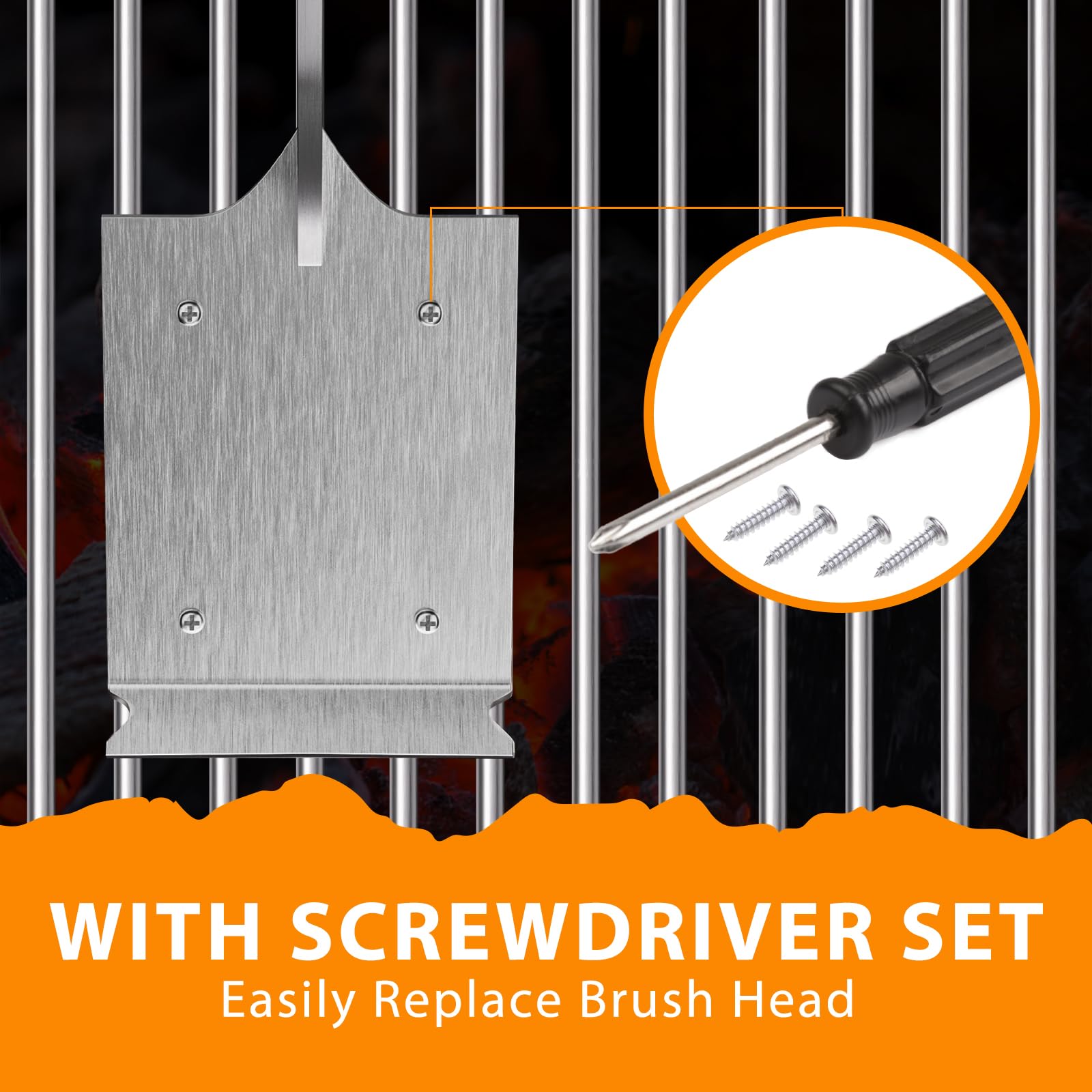 ENLOY replacement kit with screws and screwdriver for easy head changes