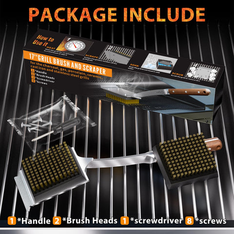 ENLOY outdoor grill cleaning set ready for storage and quick re-assembly
