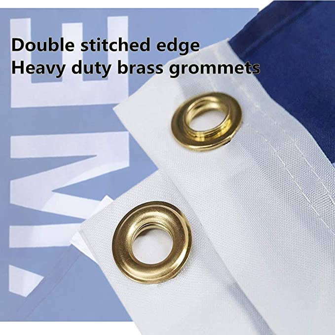 ENMOON Oil Flag Banner double-stitched edges for longevity