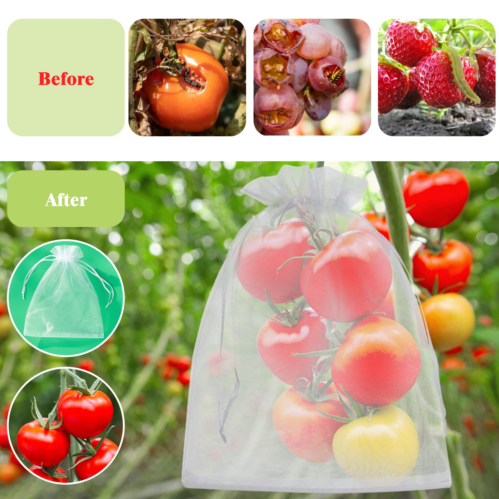 ENNIYU pack includes 50 bags for versatile garden protection