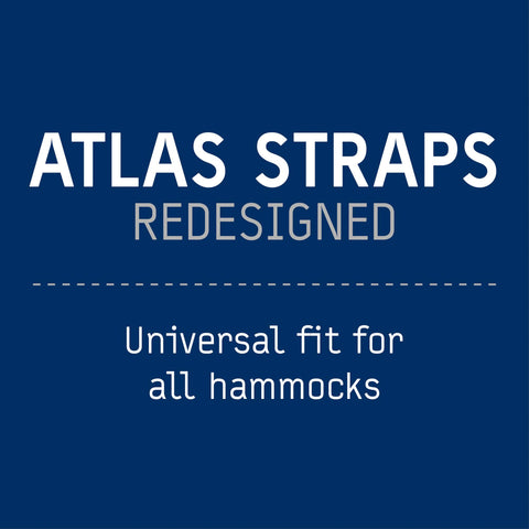 ENO Atlas knots-free design simplifies hammock hanging on trails and campsites.