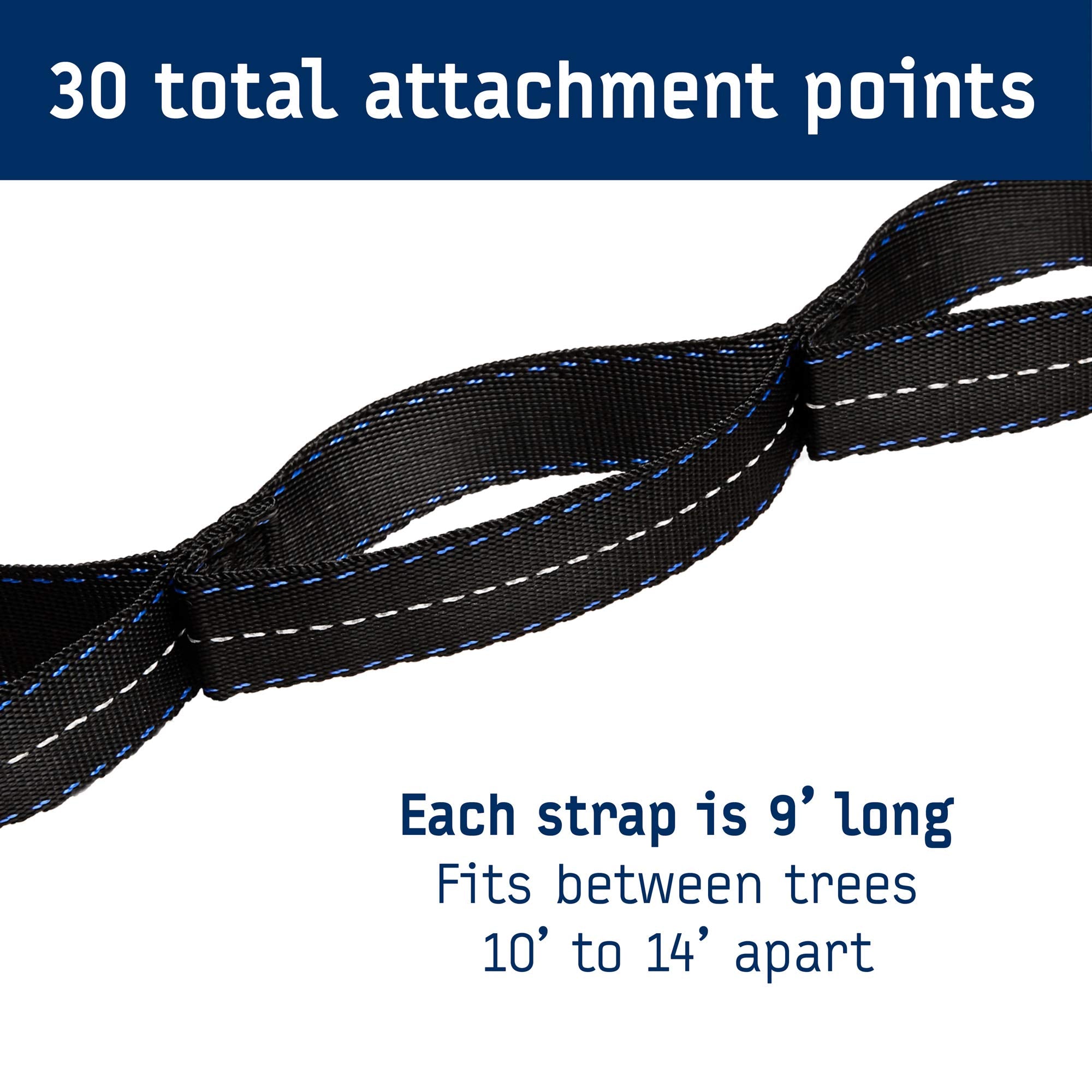 ENO Atlas straps can hold up to 400 pounds for rugged outdoor use.