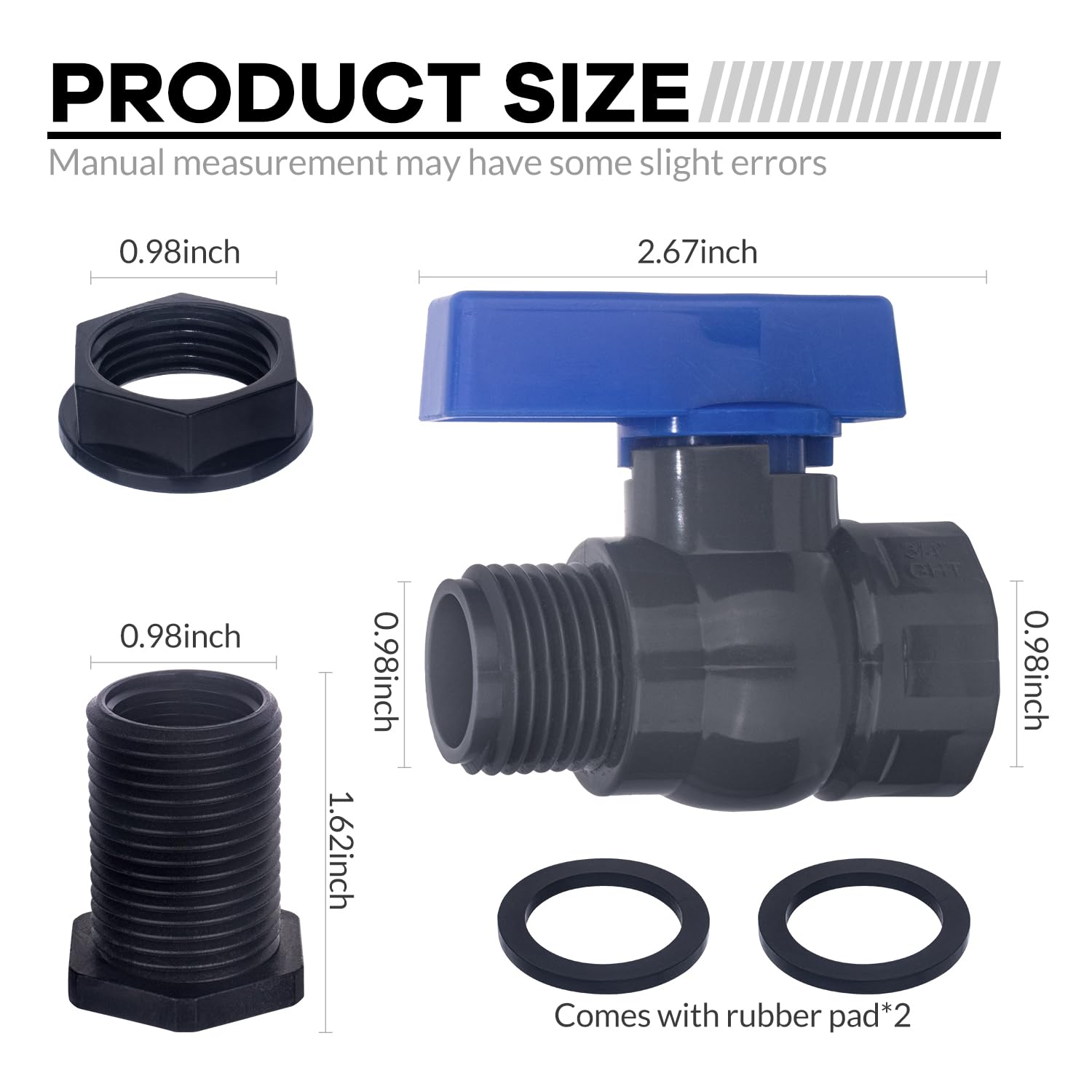 Enoch's Land 3/4 inch GHT valve demonstrates quick water control for barrels.