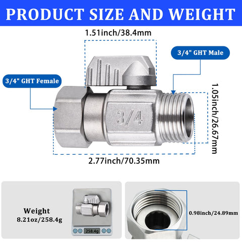Enoch's Land 304 stainless steel ball valve emphasizes durability and corrosion resistance.