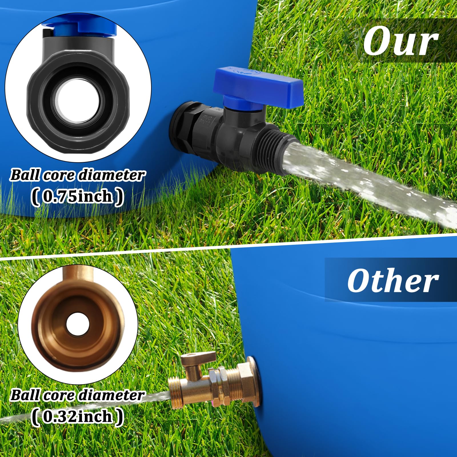 Enoch's Land bulkhead fitting shows tight seal for leak-proof connections.